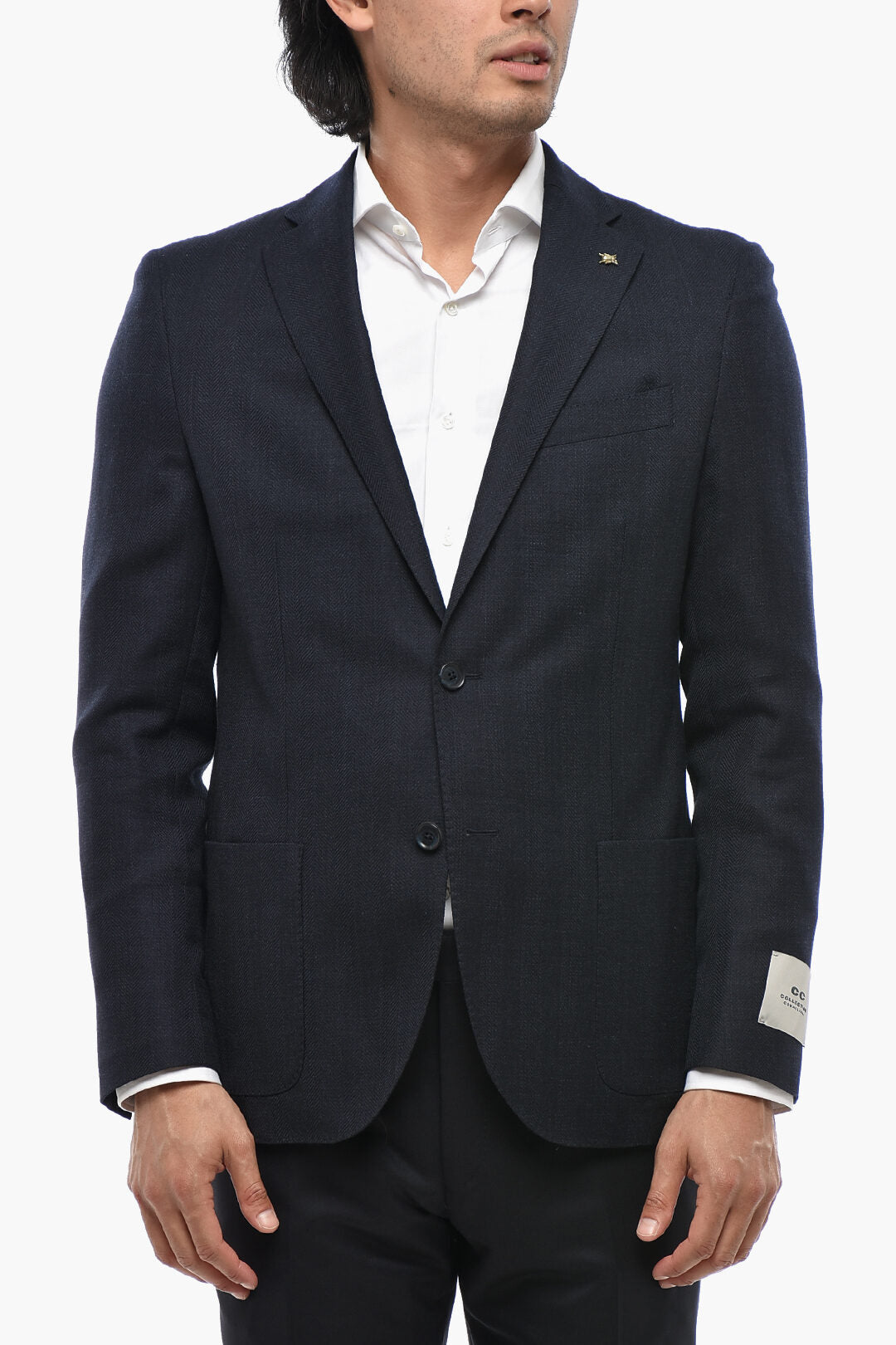 Corneliani 2405~CC COLLECTION 2-Button Jacket with Double Vents and Classic Lapel