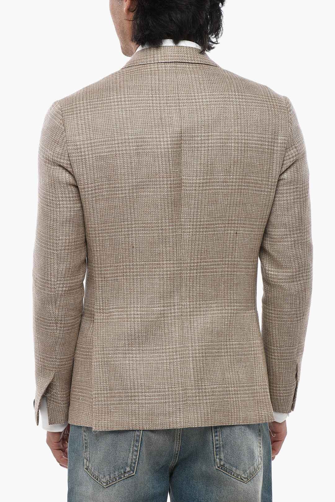 Corneliani 2500~Half-Lined Blazer GATE With District Check Pattern