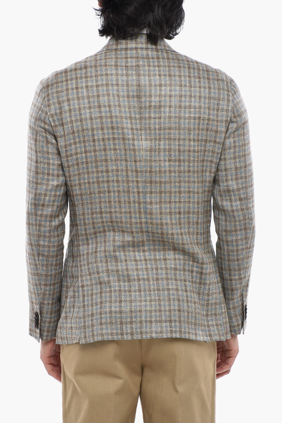 Corneliani 2500~Half-Lined Blazer GATE With Gingham Pattern