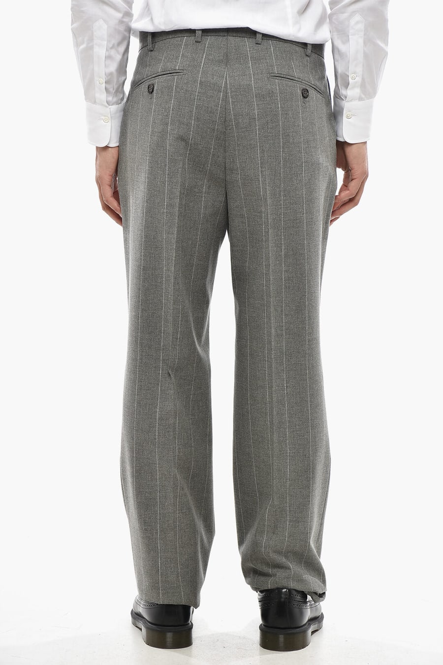 Corneliani 2470~CC COLLECTION Two-Button Pinstripe Suit With Classic Notch Lapel And Double Side Vents, view 8