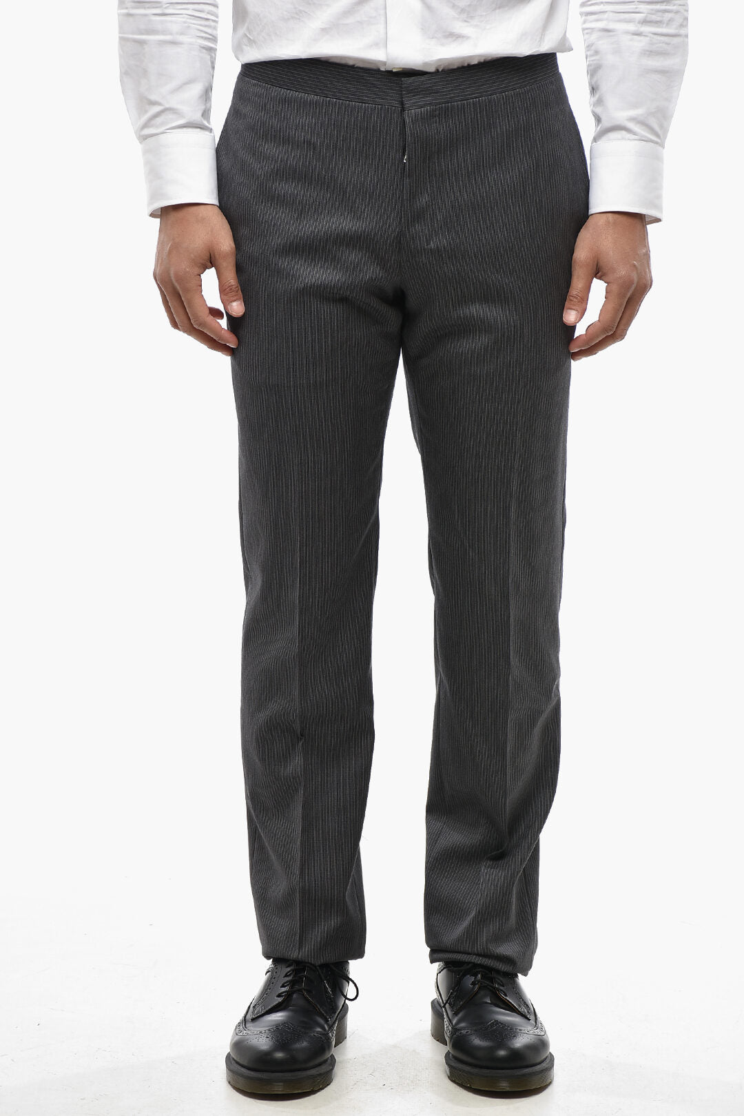 Corneliani 2470~Virgin-Wool Pinstriped Trousers CERIMONIA ACADEMY