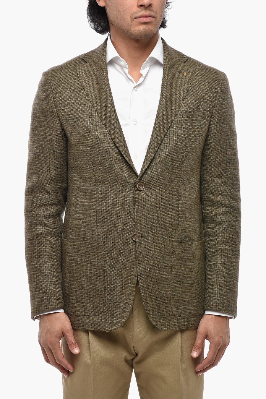 Corneliani 2405~CC COLLECTION Half-Lined Blazer with Patch Pockets