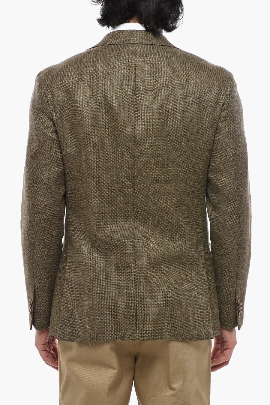 Corneliani 2405~CC COLLECTION Half-Lined Blazer with Patch Pockets, view 2