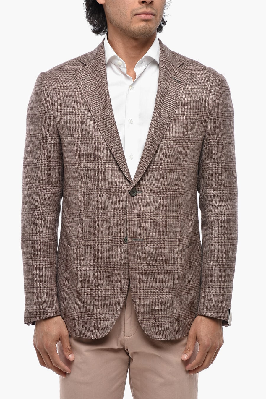 Corneliani 2405~Semi-lined Blazer GATE with District Check Pattern