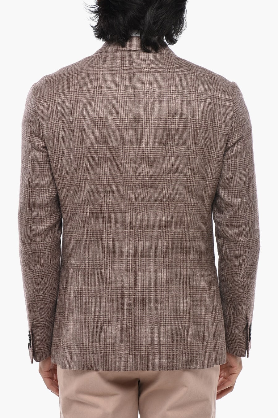 Corneliani 2405~Semi-lined Blazer GATE with District Check Pattern, view 2