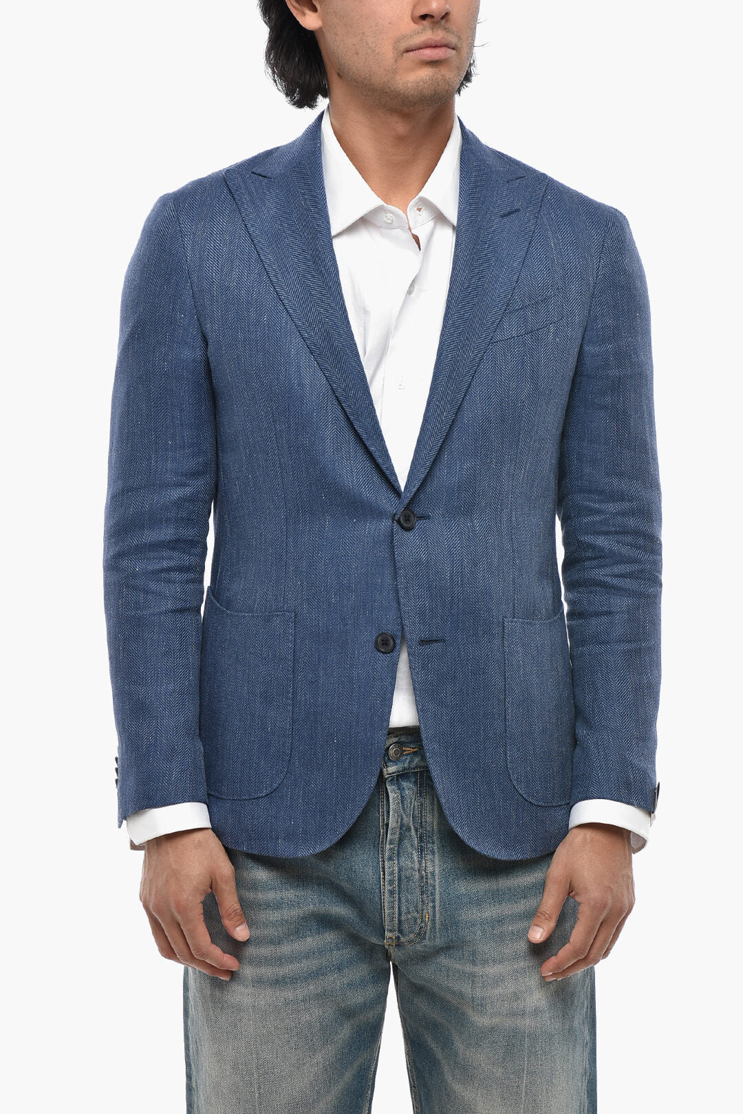 Corneliani 2405~Half-Lined Blazer GATE with Peak Lapel