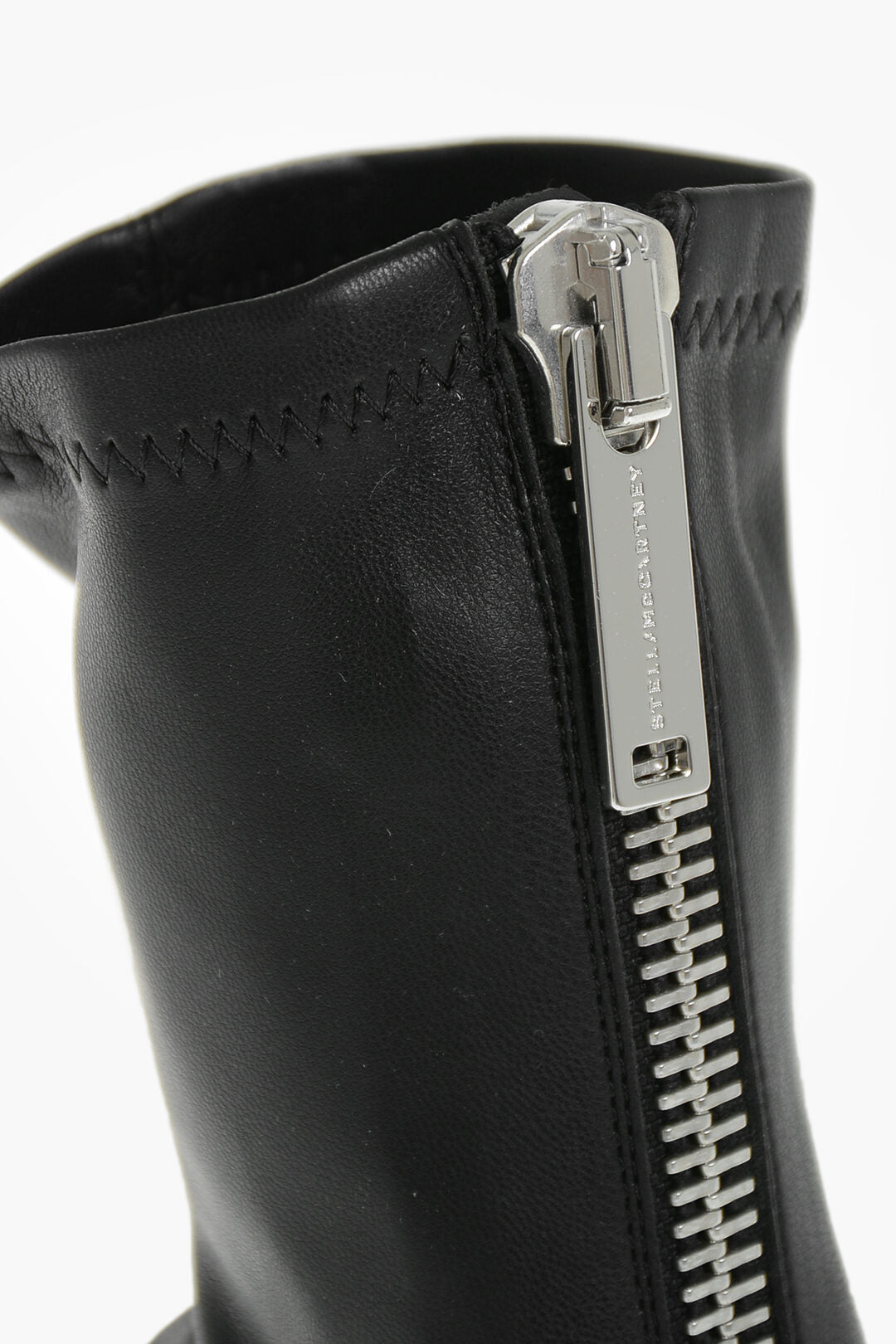Stella McCartney 3500~Eco Leather Sock Boots GROOVE with Front Zip 8,5cm