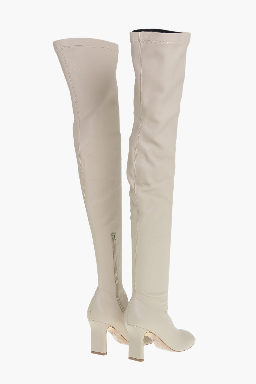 Stella McCartney 2500~Tall Faux Leather Boots IVY STRETCH With 8 cm Heel, view 2