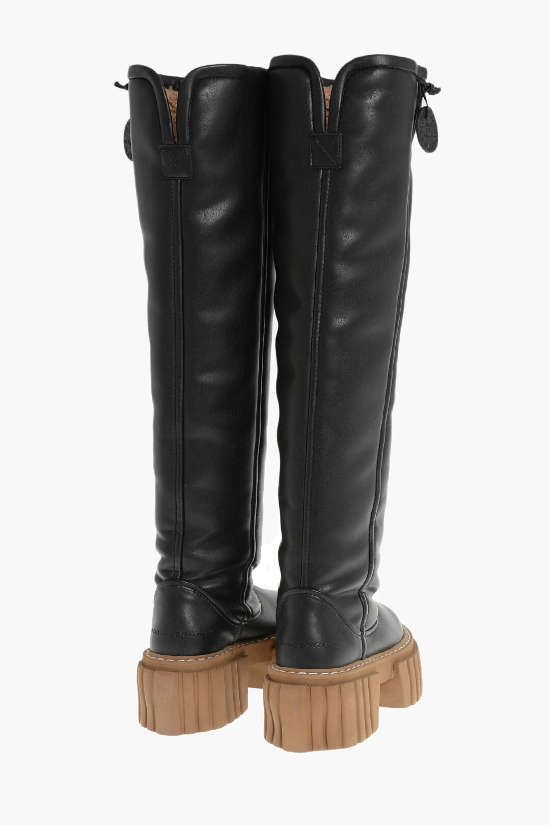 Stella McCartney 3500~Vegan Leather Boots EMILIE With Chunky Sole 7cm, view 2