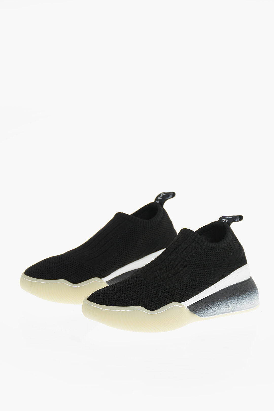 Stella McCartney 3500~Perforated Fabric Slip-On Sneakers with Gradient Sole