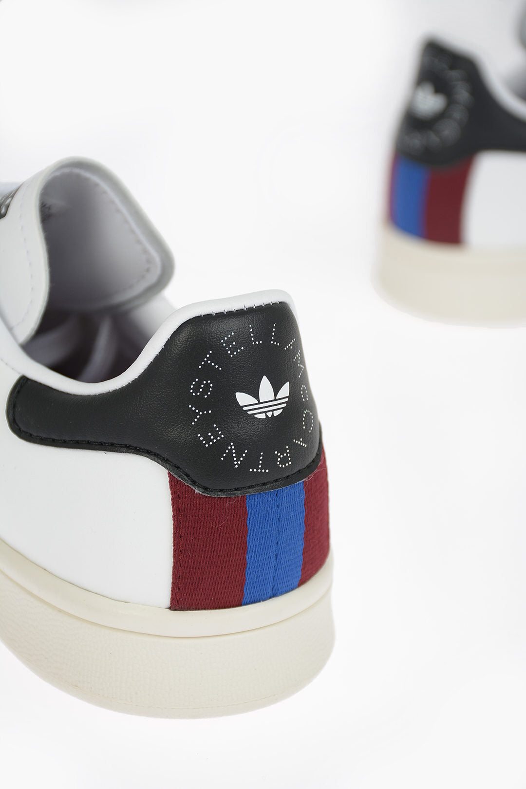 Stella McCartney 0120~ADIDAS Low-Top Eco-Leather Sneakers STAN SMITH with Contrasting Stripes, view 2