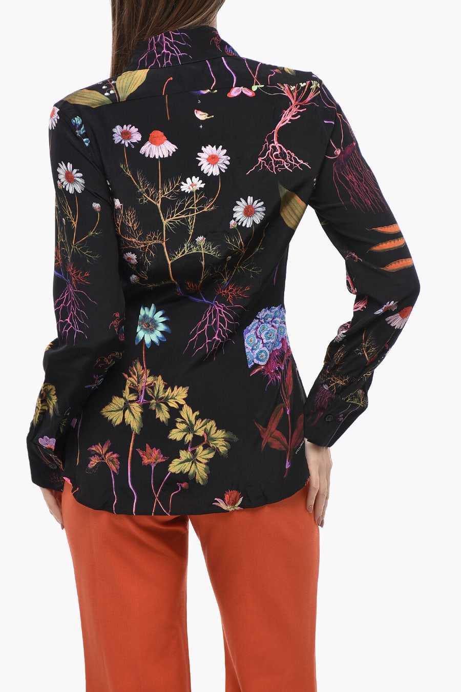 Stella McCartney 3500~Silk Chiffon Shirt WILLOW with Floral Print