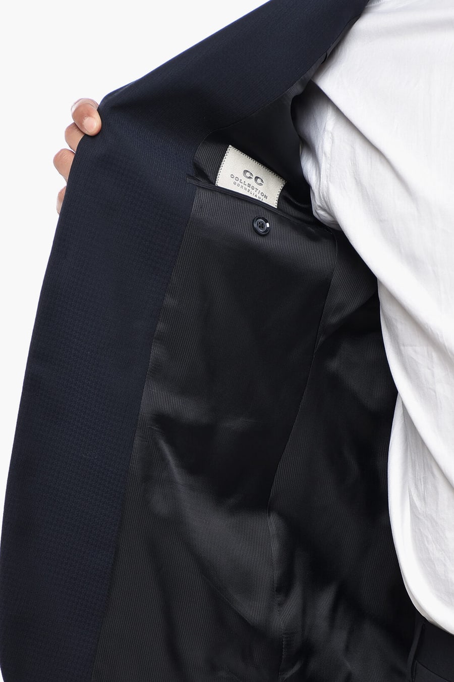 Corneliani 2405~CC COLLECTION Two-Button Blazer with Lance Lapel, view 4