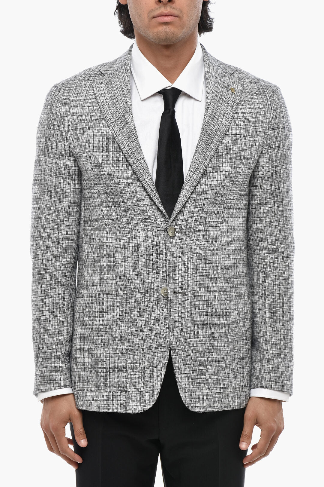 Corneliani 2405~CC COLLECTION Semi-Lined Tweed Blazer
