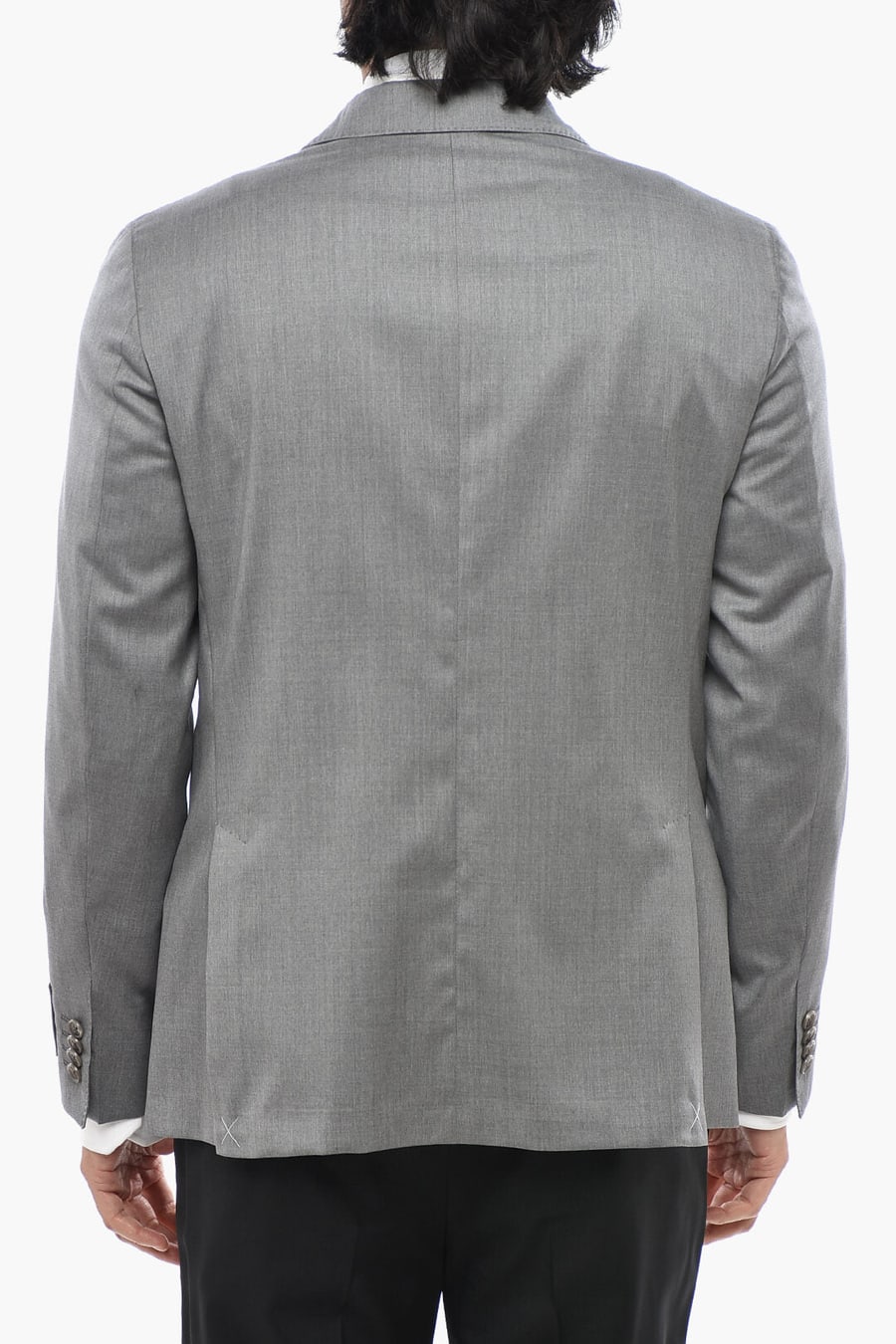 Corneliani 2470~CC COLLECTION Virgin Wool Jacket with Patch Pockets, view 2
