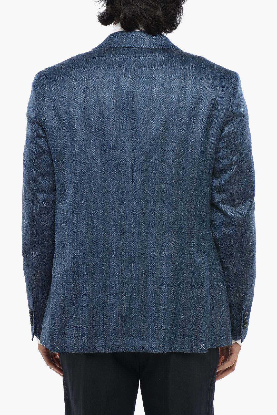 Corneliani 2405~CC COLLECTION Virgin Wool Blend Blazer with Classic Lapel, view 2