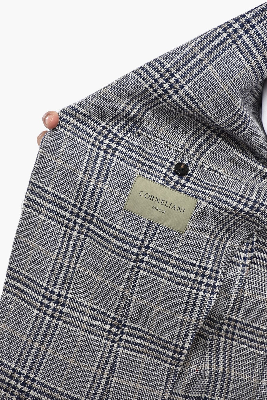Corneliani 2405~CIRCLE Unlined Cotton-Blend Blazer with Tartan Pattern, view 5
