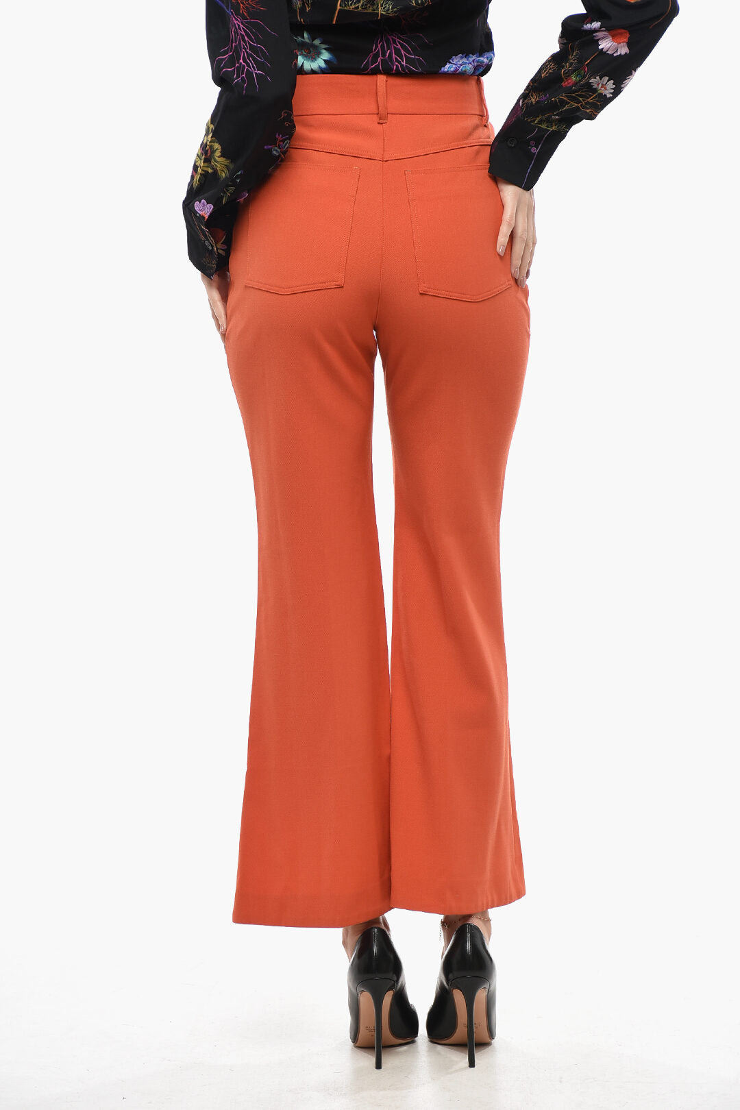 Stella McCartney 2950~Wool-Blend 5-Pocket Pants with Bootcut Hem, view 2