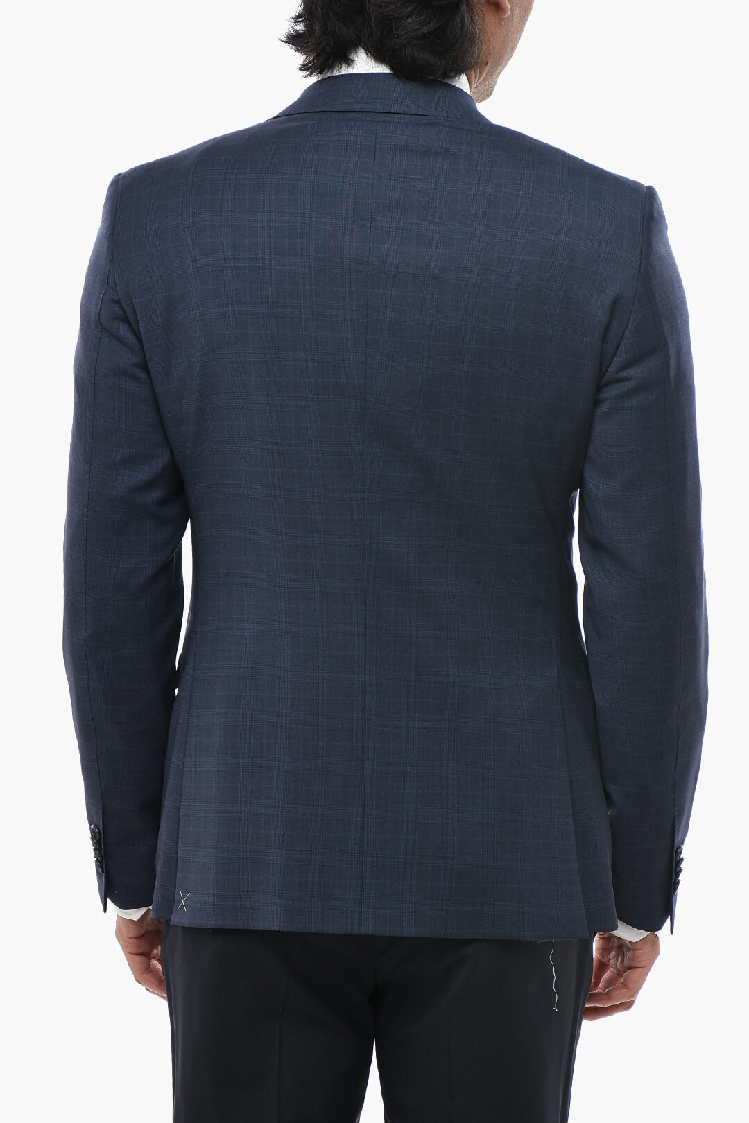 Corneliani 2405~CC COLLECTION Wool-Blend Blazer With District Check Pattern, view 2