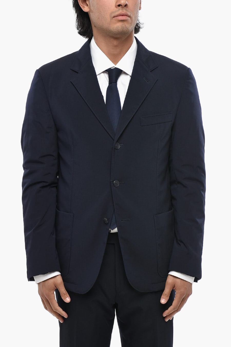 Corneliani 2405~Silk-Blend Blazer OUTDOOR With Patch Pockets