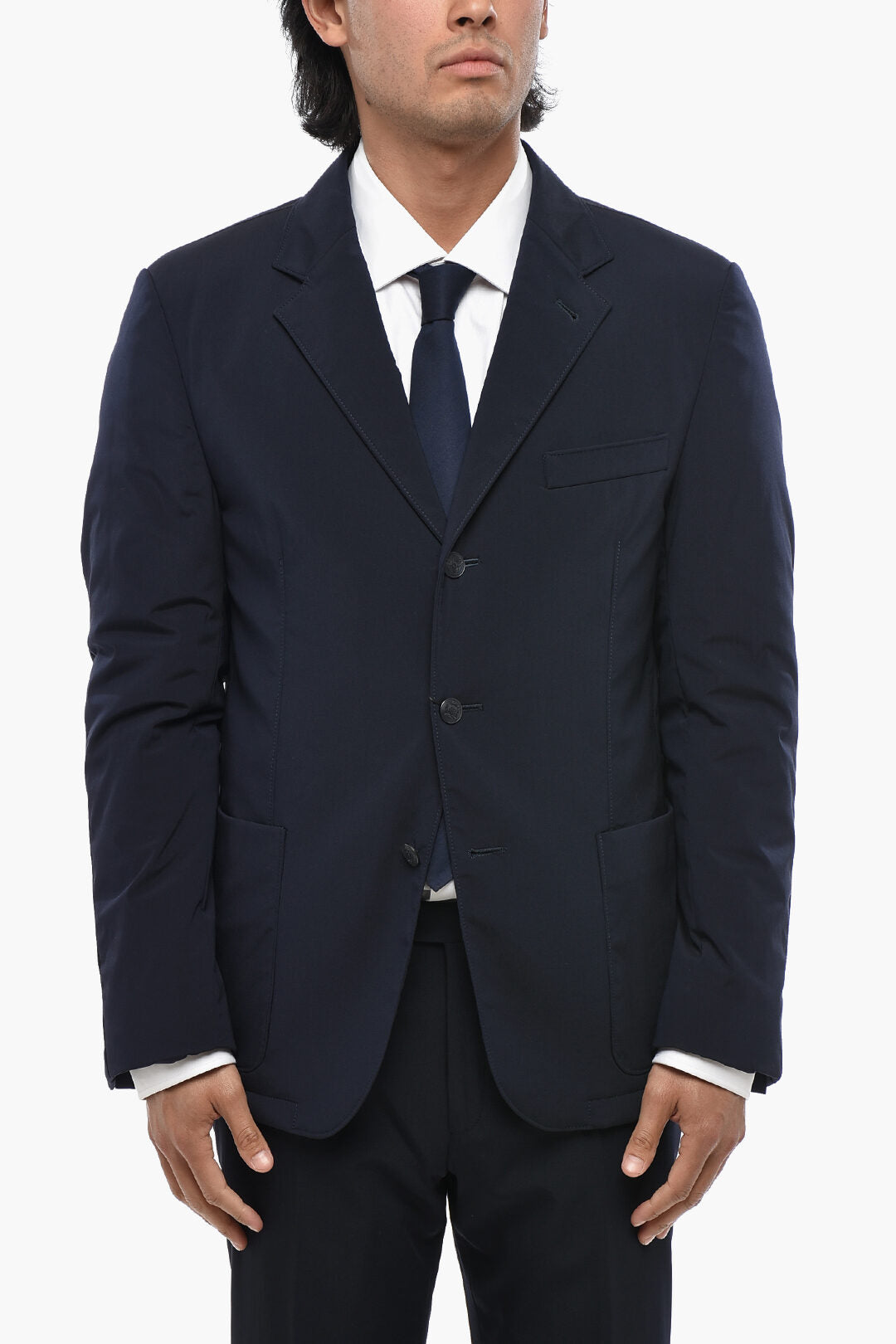 Corneliani 2405~Silk-Blend Blazer OUTDOOR With Patch Pockets