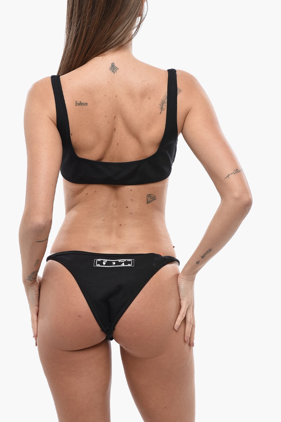 Off-White 3500~Bikini Set With Front Zip, view 2