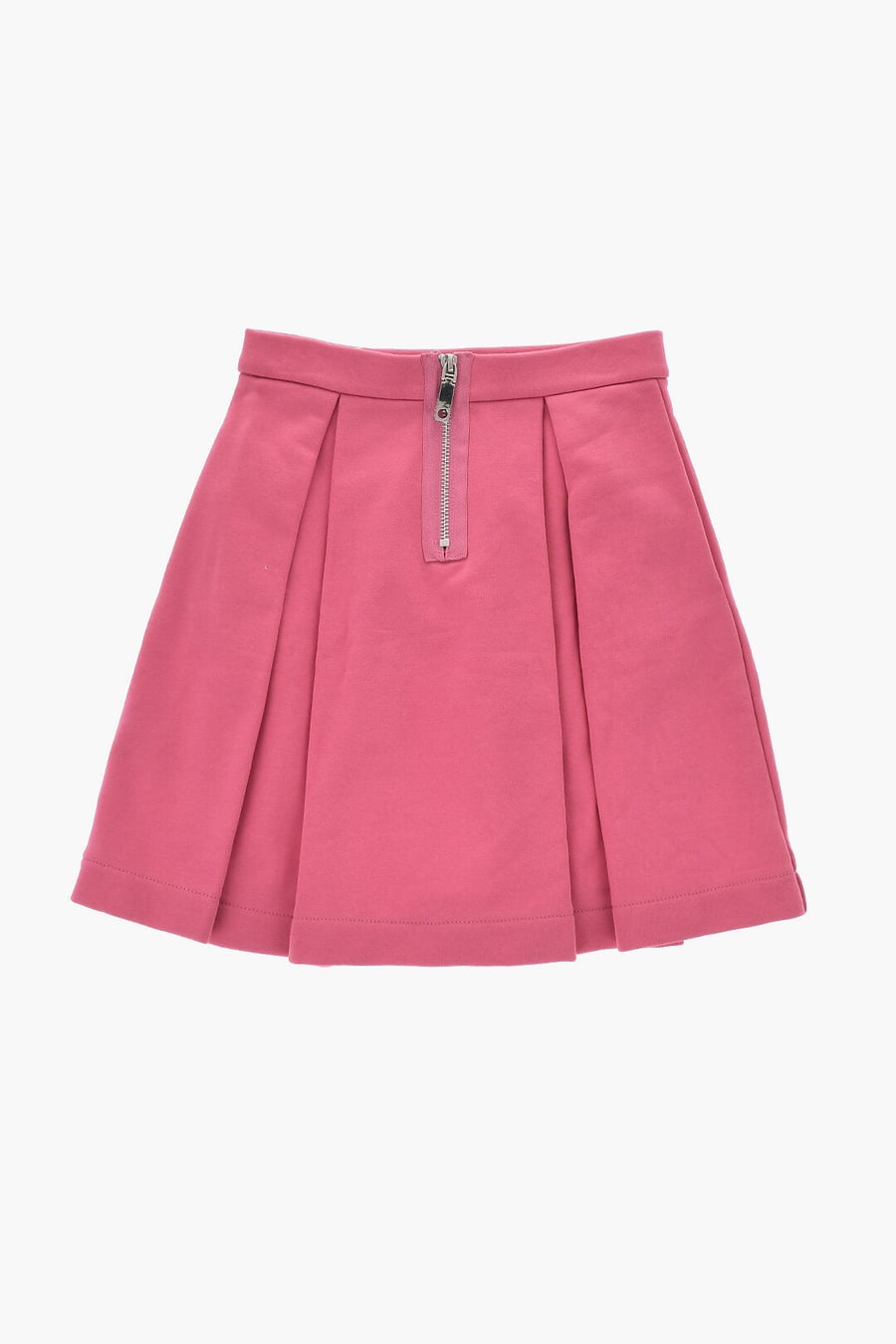 Max&Co. Kid 1050~Flared Solid-Color Skirt with Embossed Logo, view 3