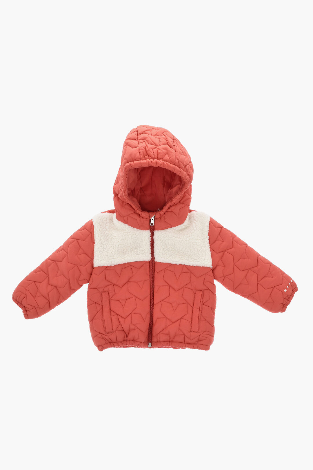Marni Kids 0550~Quilted Jacket STARS With Sherpa Detail