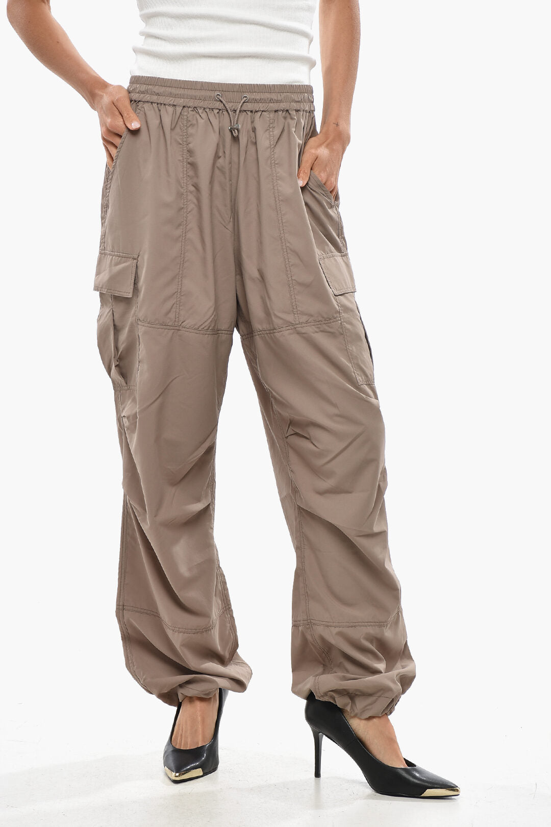 UGG 2405~Nylon Cargo Pants WINNY with Ankle Drawstring