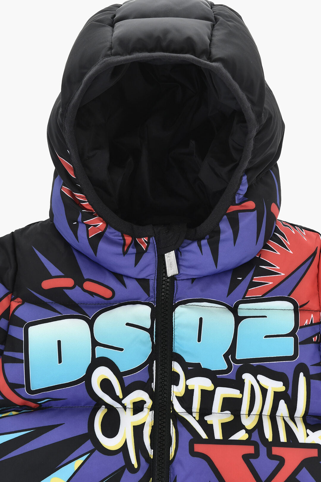 Dsquared2 Kids 3500~Padded Jacket GRAFFITI with Print, view 2