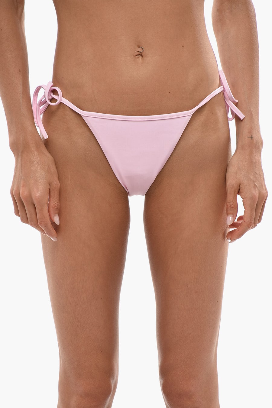 Dsquared2 3050~Solid Tie-Side Bikini Brief With Embossed Logo