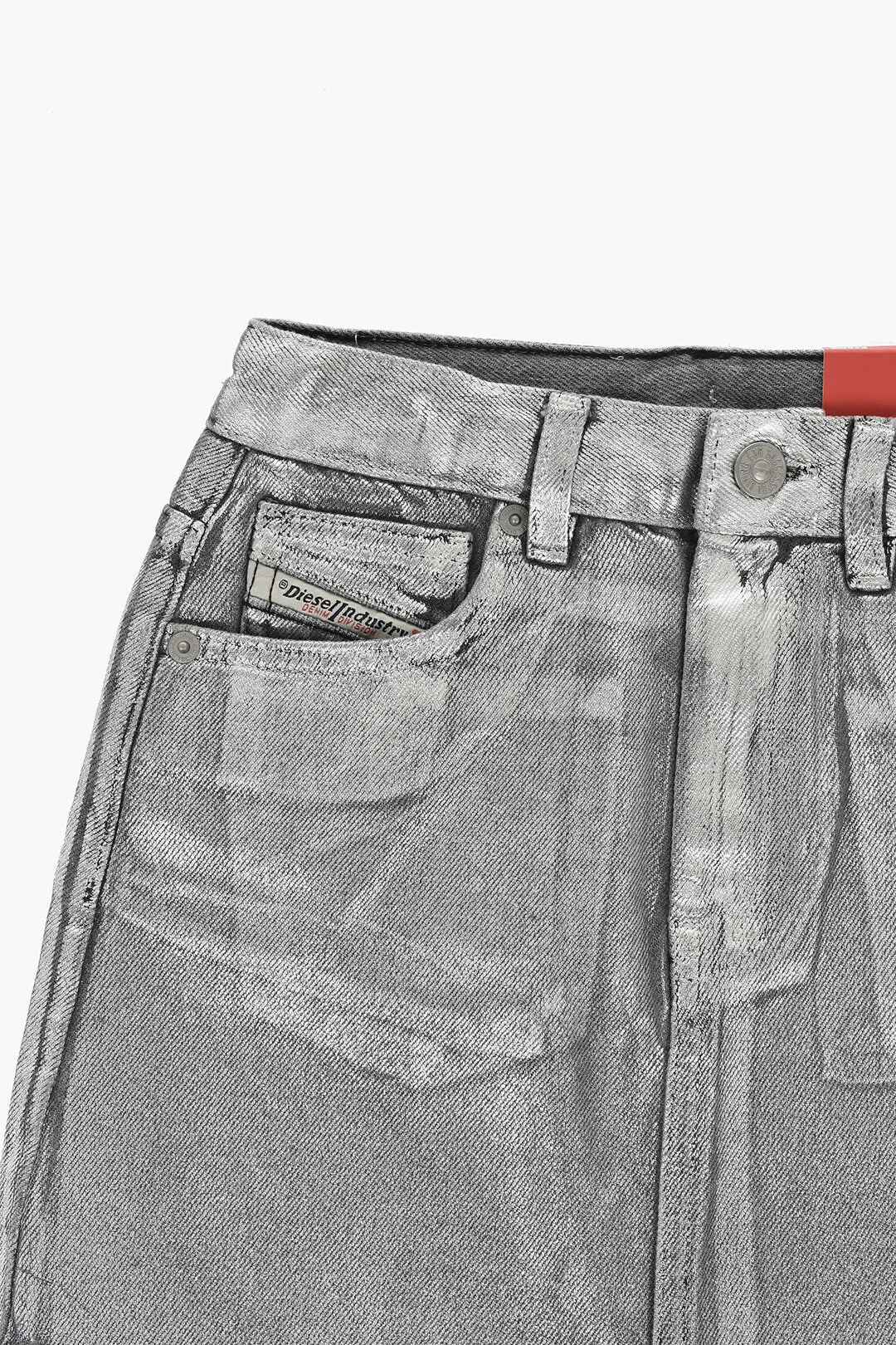 Diesel Kids 1050~Denim Skirt GIANNA with Metallic Effect