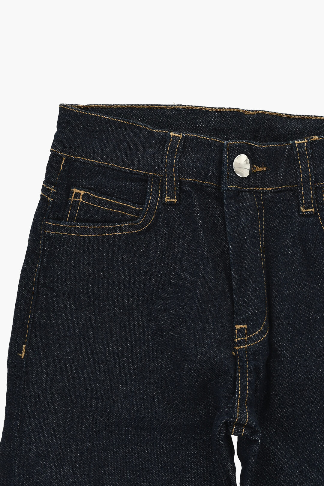 Marni Kids 2405~Dark-Wash Denim Jeans With 17cm Cuffs, view 2