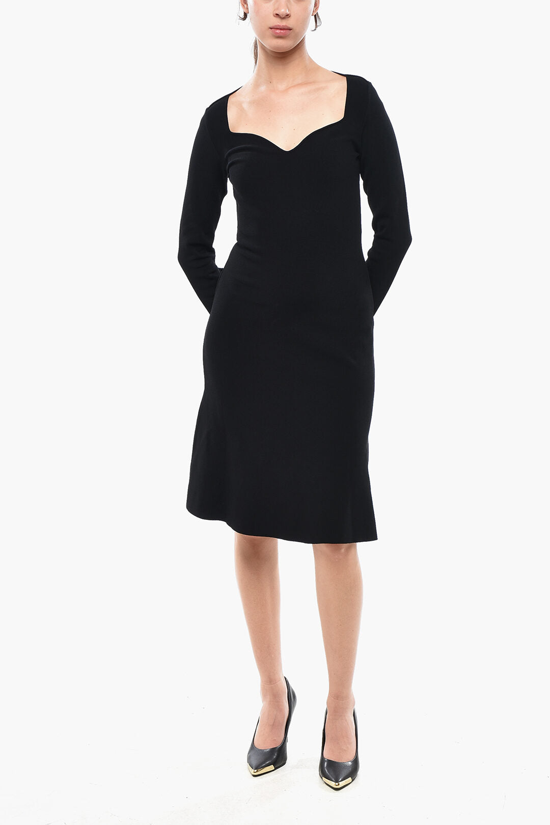 Stella McCartney 3500~Flared Dress with Sweetheart Neckline