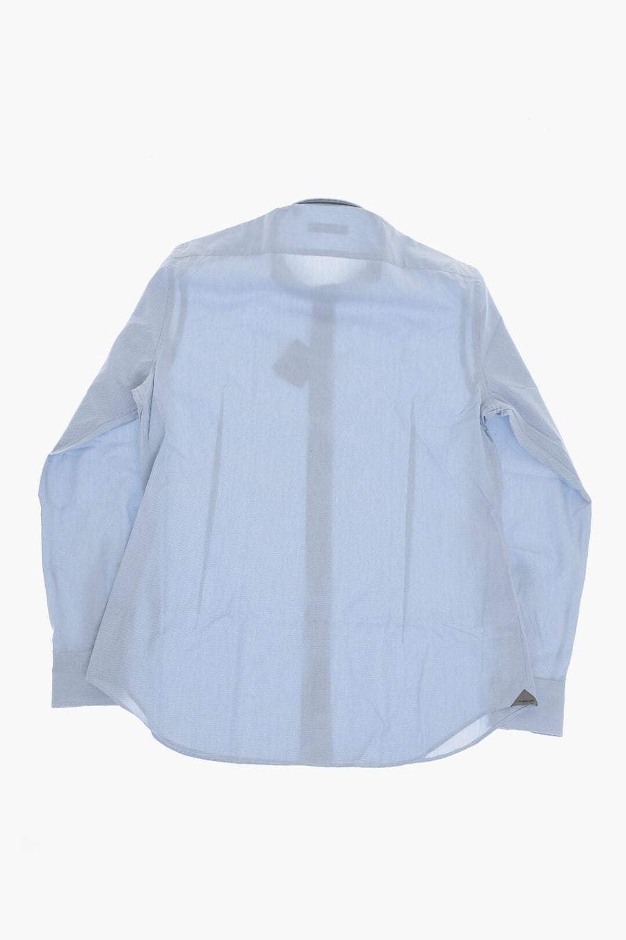 Corneliani 2405~Two-Tone Cotton Shirt With French Collar, view 3