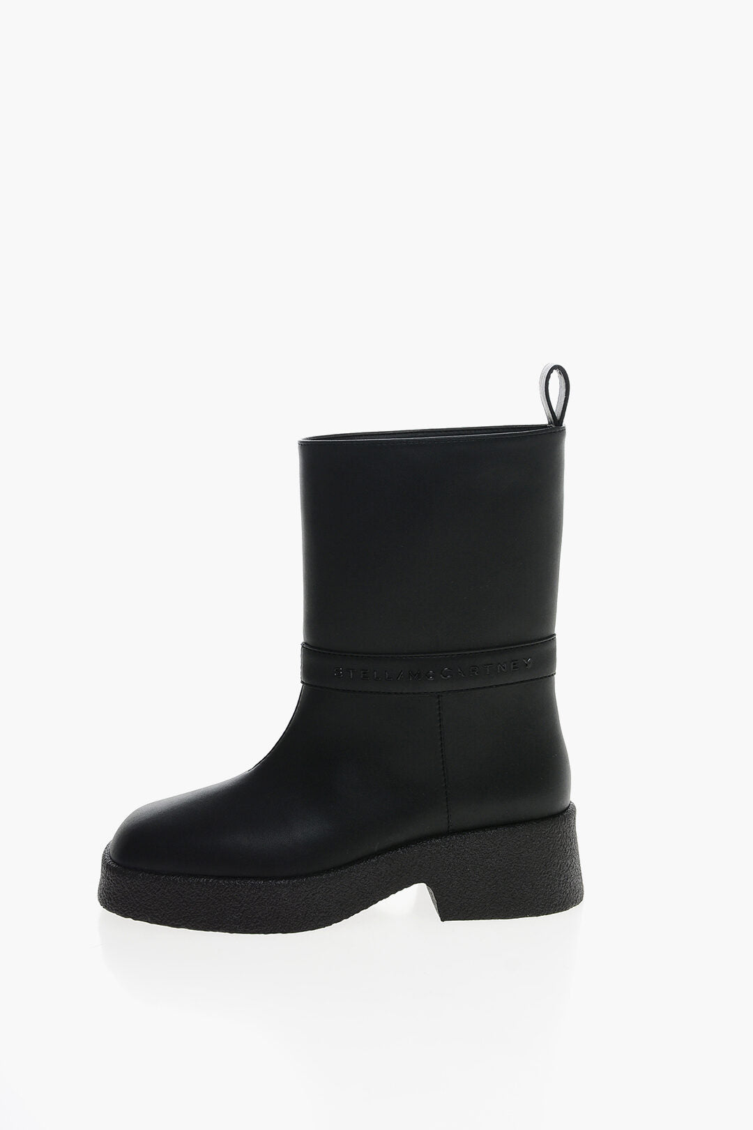 Stella McCartney 3500~Faux Leather Ankle Boots SKYLA with Wide Shaft