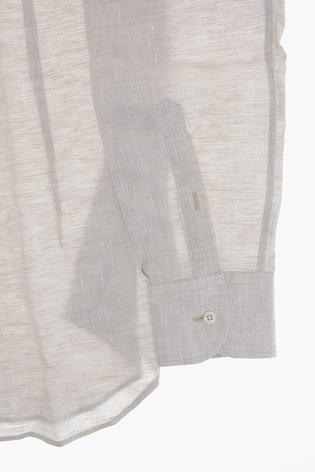 Corneliani 2500~Linen Shirt With French Collar
