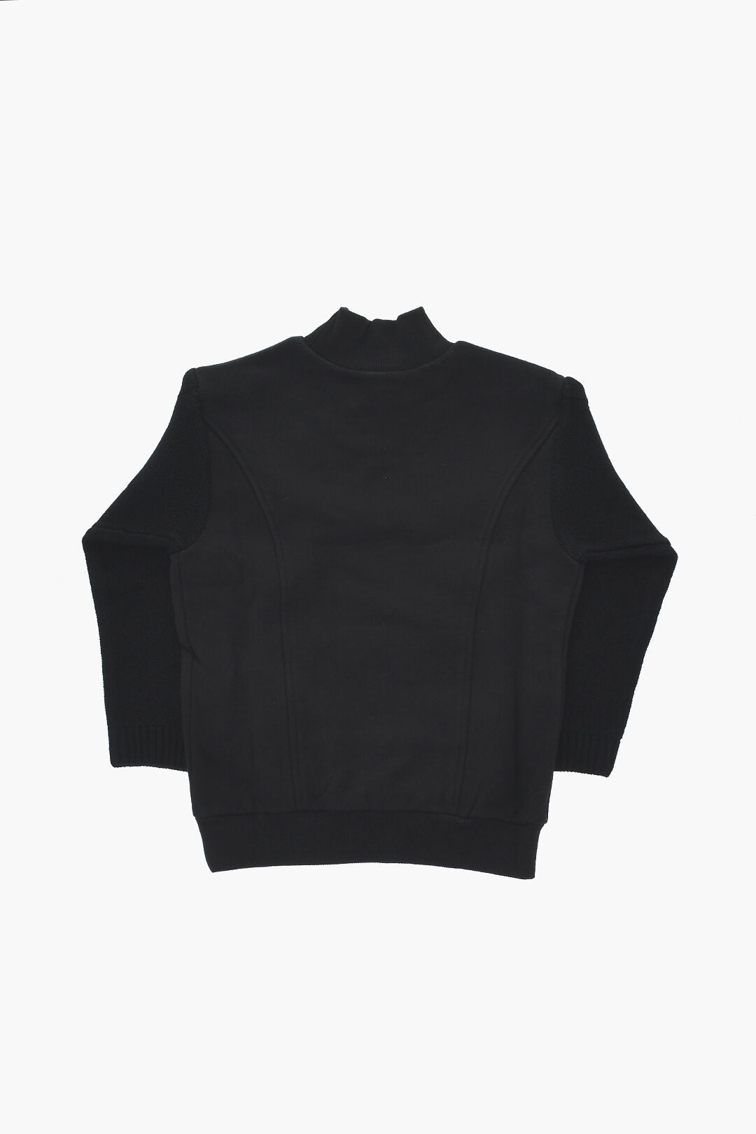 Max&Co. Kid 1500~Mock Neck Sweatshirt with Knit Sleeves