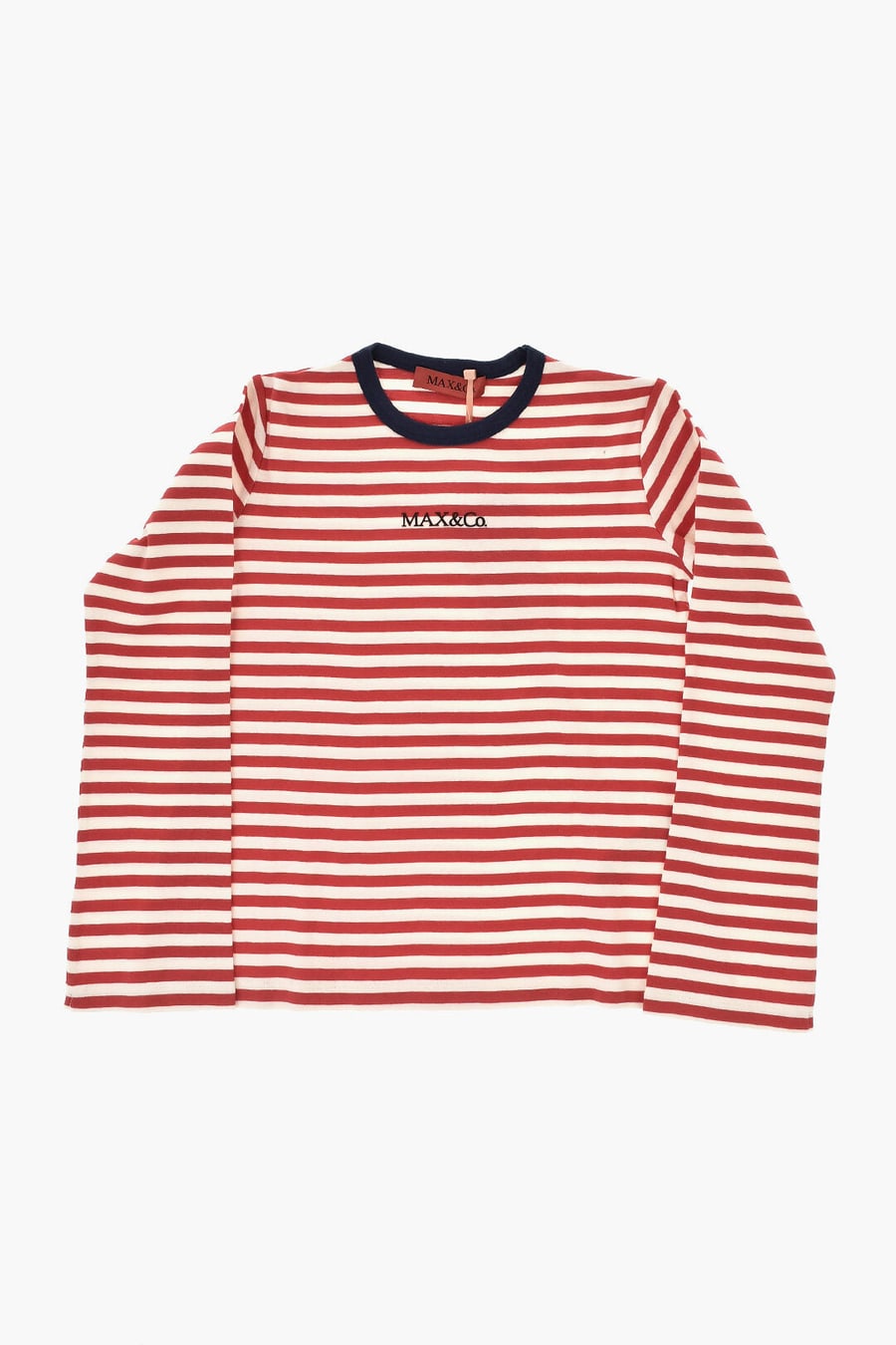 Max&Co. Kid 0550~Long-Sleeve T-Shirt with Awning Pattern