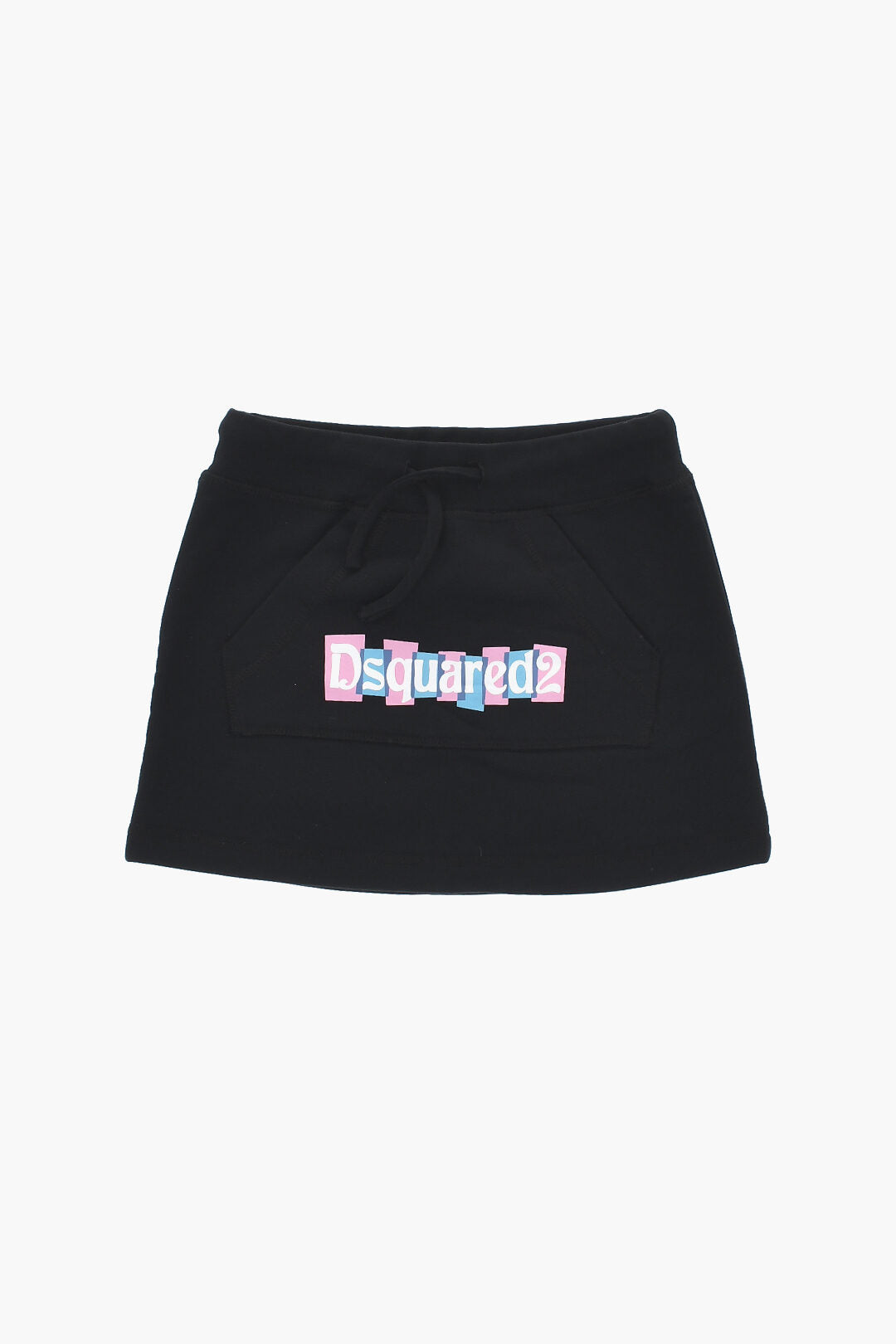 Dsquared2 Kids 1500~Jersey Skirt With Drawstring And Printed Logo