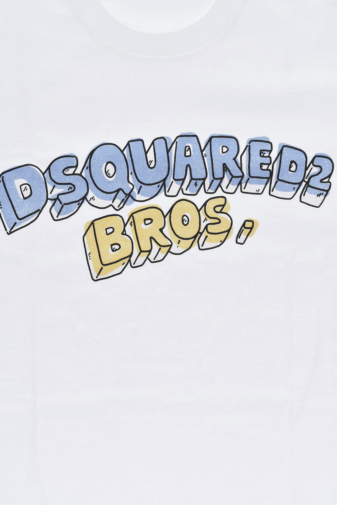 Dsquared2 Kids 2405~Crewneck T-Shirt D2 BROS With Print, view 2