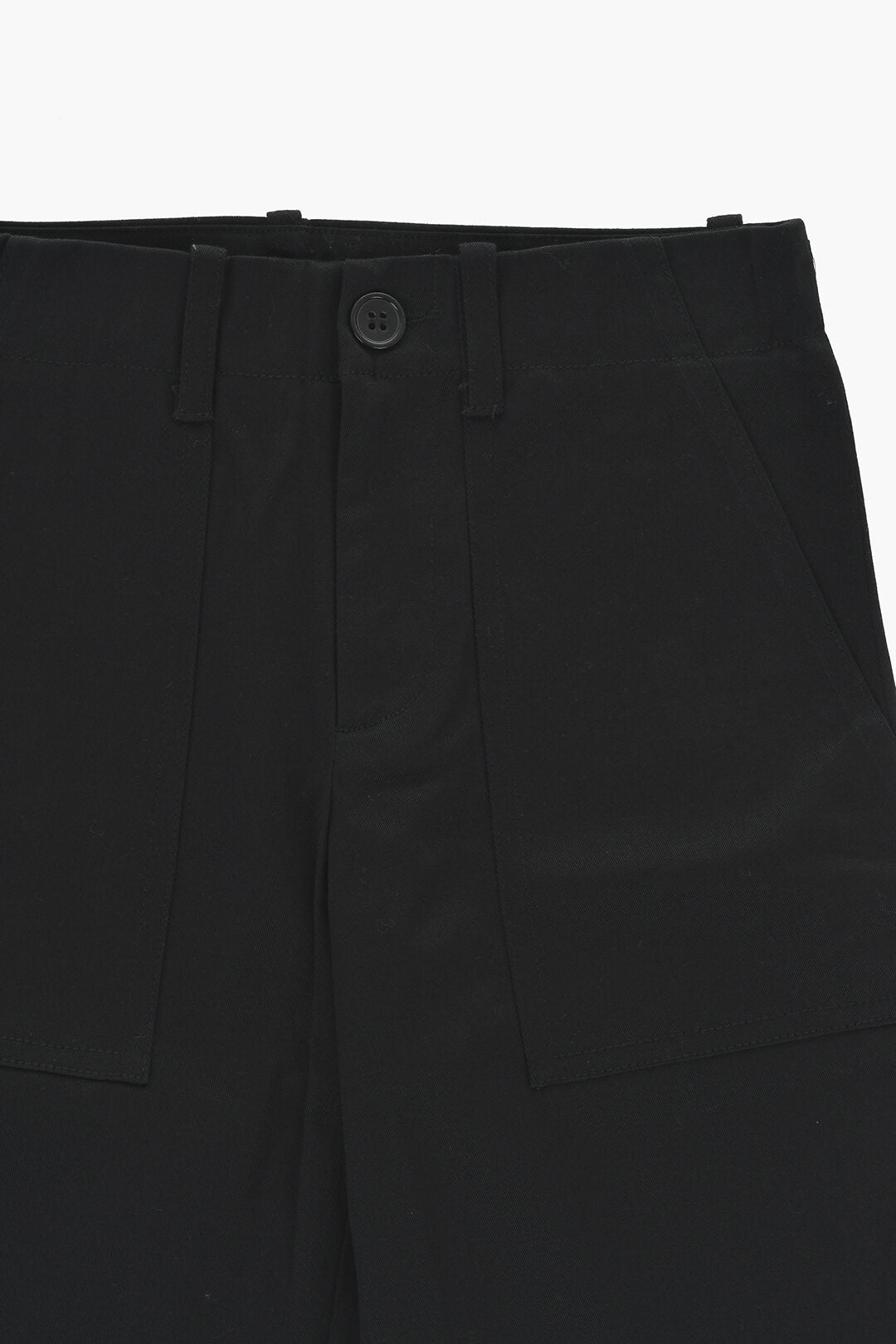 Marni Kids 1500~Stretch Cotton Chino Pants With Belt Loops, view 2