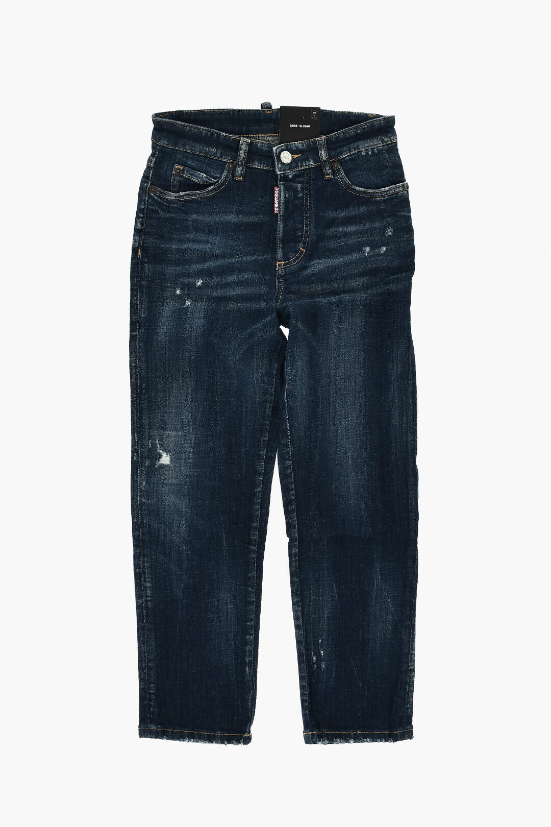Dsquared2 Kids 0405~Boss10 Fit 5-Pocket Denim Jeans Dark Wash 15cm