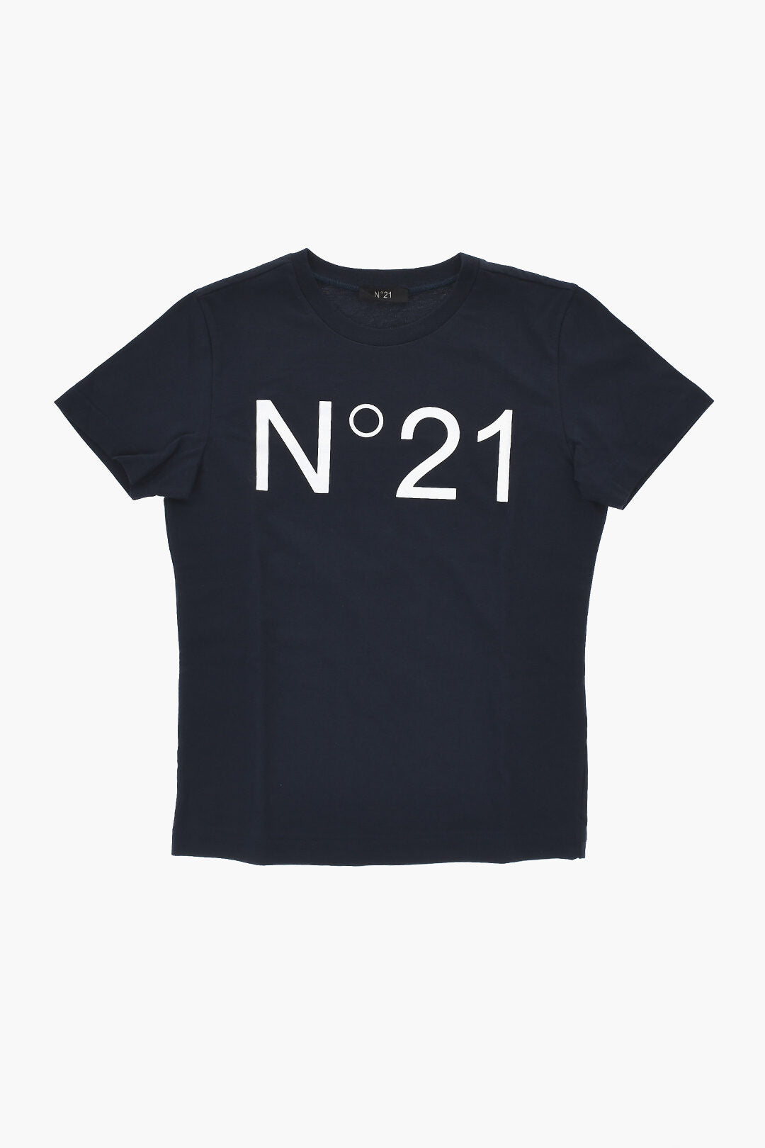 N.21 Kids 2405~Cotton Crewneck T-Shirt with Printed Logo