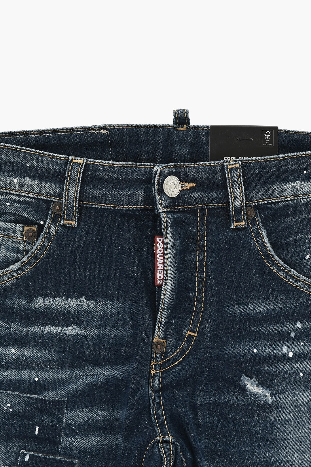Dsquared2 Kids 0405~Delavè Denim 5-Pocket Jeans CATEN BROS 14cm, view 2