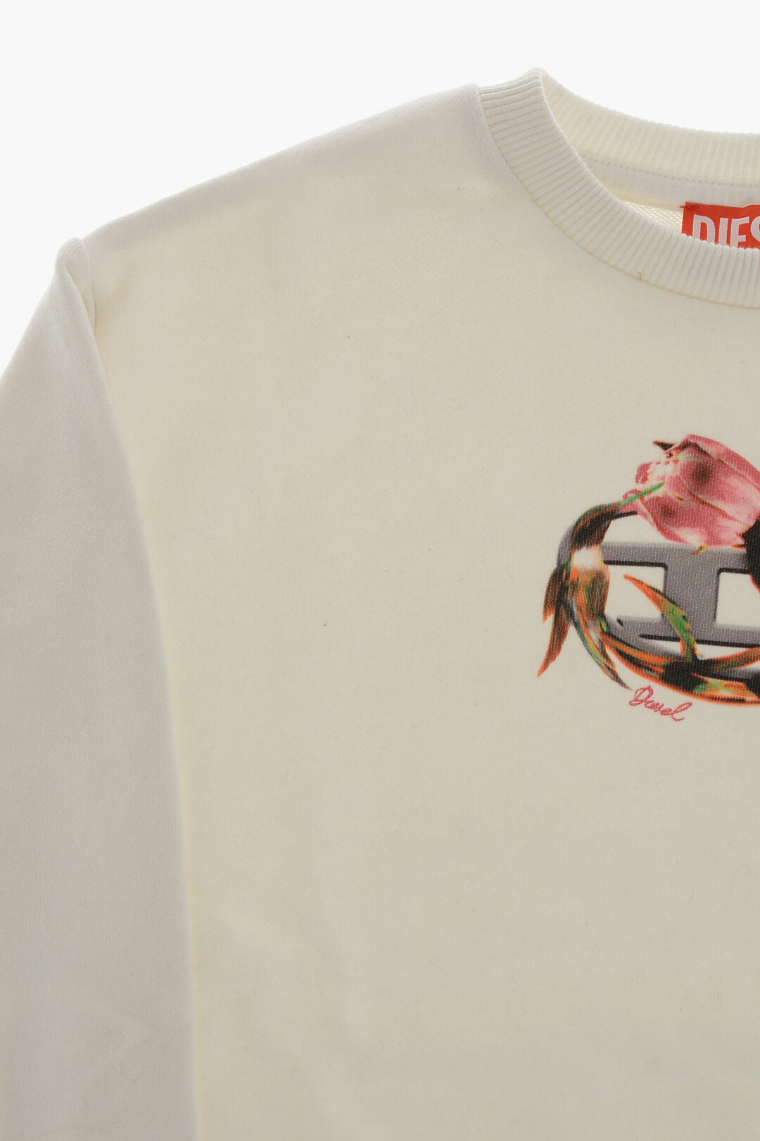 Diesel Kids 0405~Brushed Cotton Crewneck Sweatshirt SERUFFIX, view 2