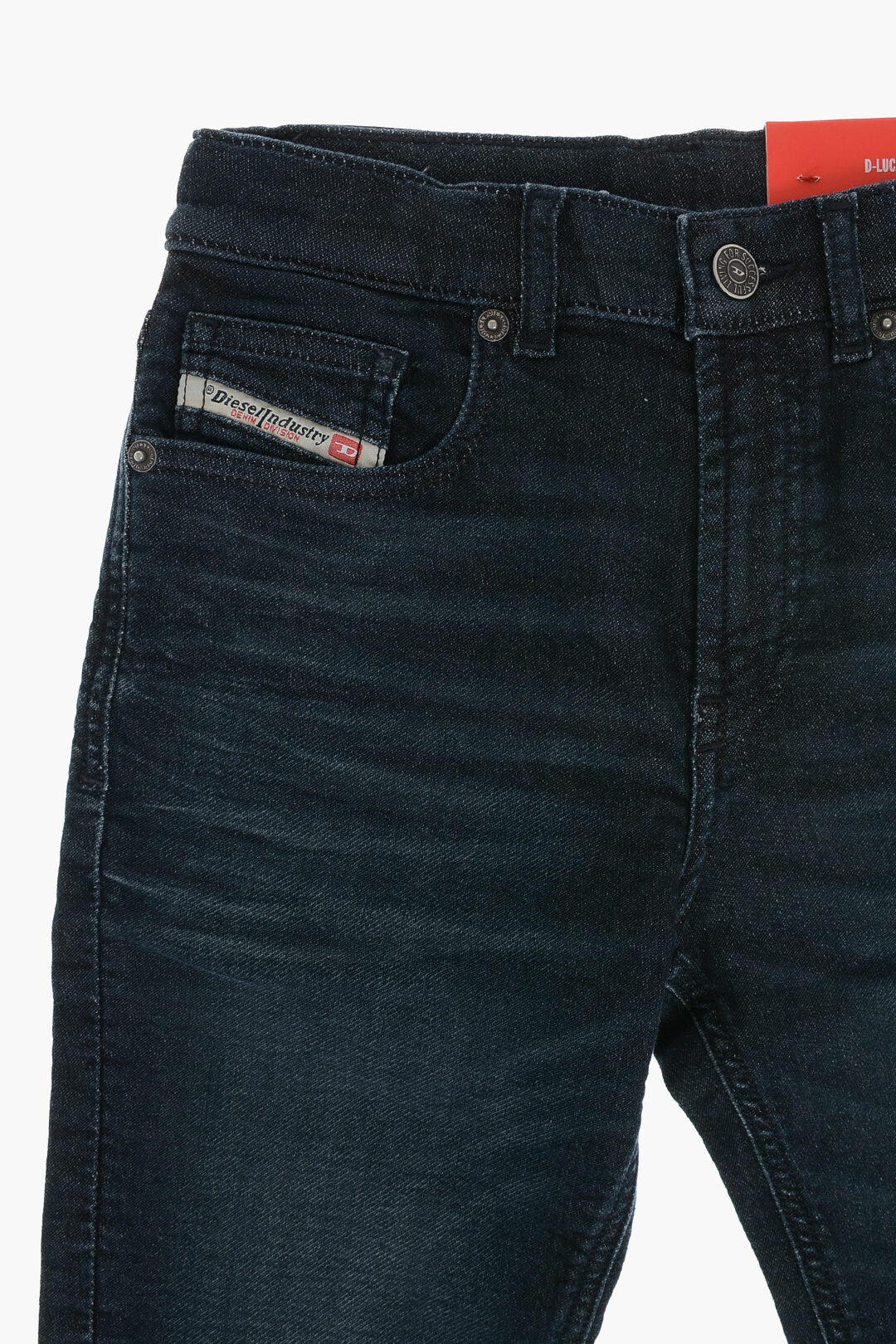 Diesel Kids 0405~Stretch Cotton Jeans D-LUCAS with Logo Button, view 2