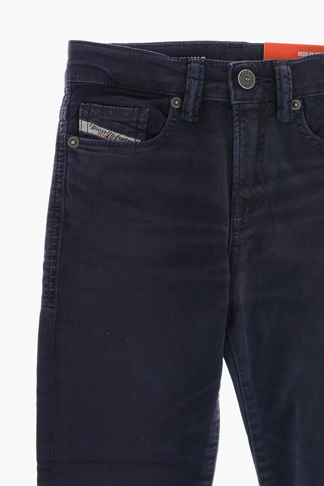 Diesel Kids 0405~Cotton Jeans With Monogram Embroidery, view 2