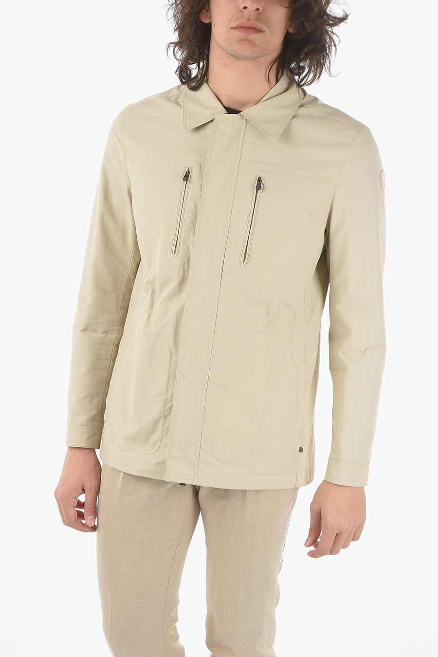 Corneliani 2500~ID Utility Jacket with Concealed Closure