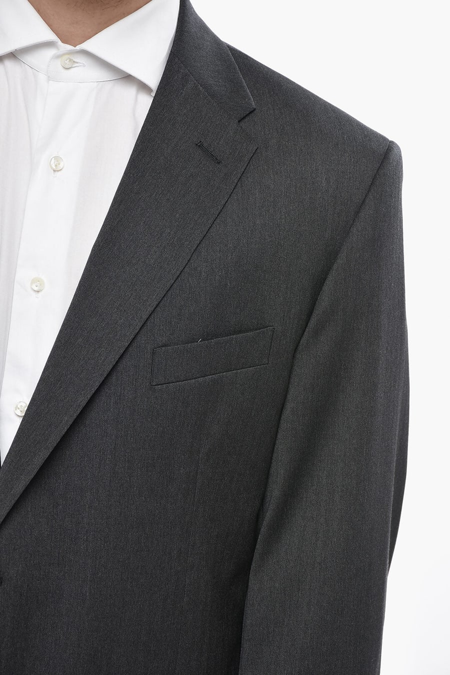 Corneliani 2470~CC COLLECTION Virgin Wool Suit with Flap Pockets